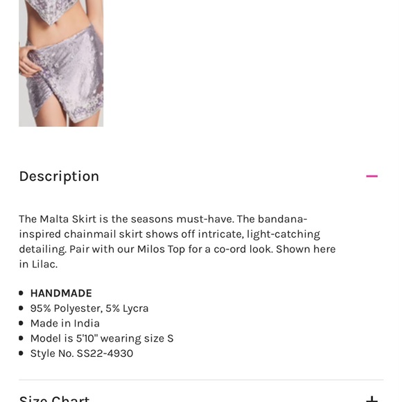 Retrofete Malta embellished chainmail skirt - Picture 4 of 5